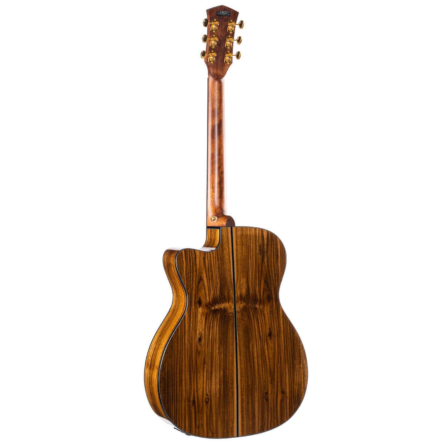 Cort Electro Acoustic Guitars Natural Glossy Cort Gold Series Gold OC6 Bocote Electro Acoustic Guitar With Bag