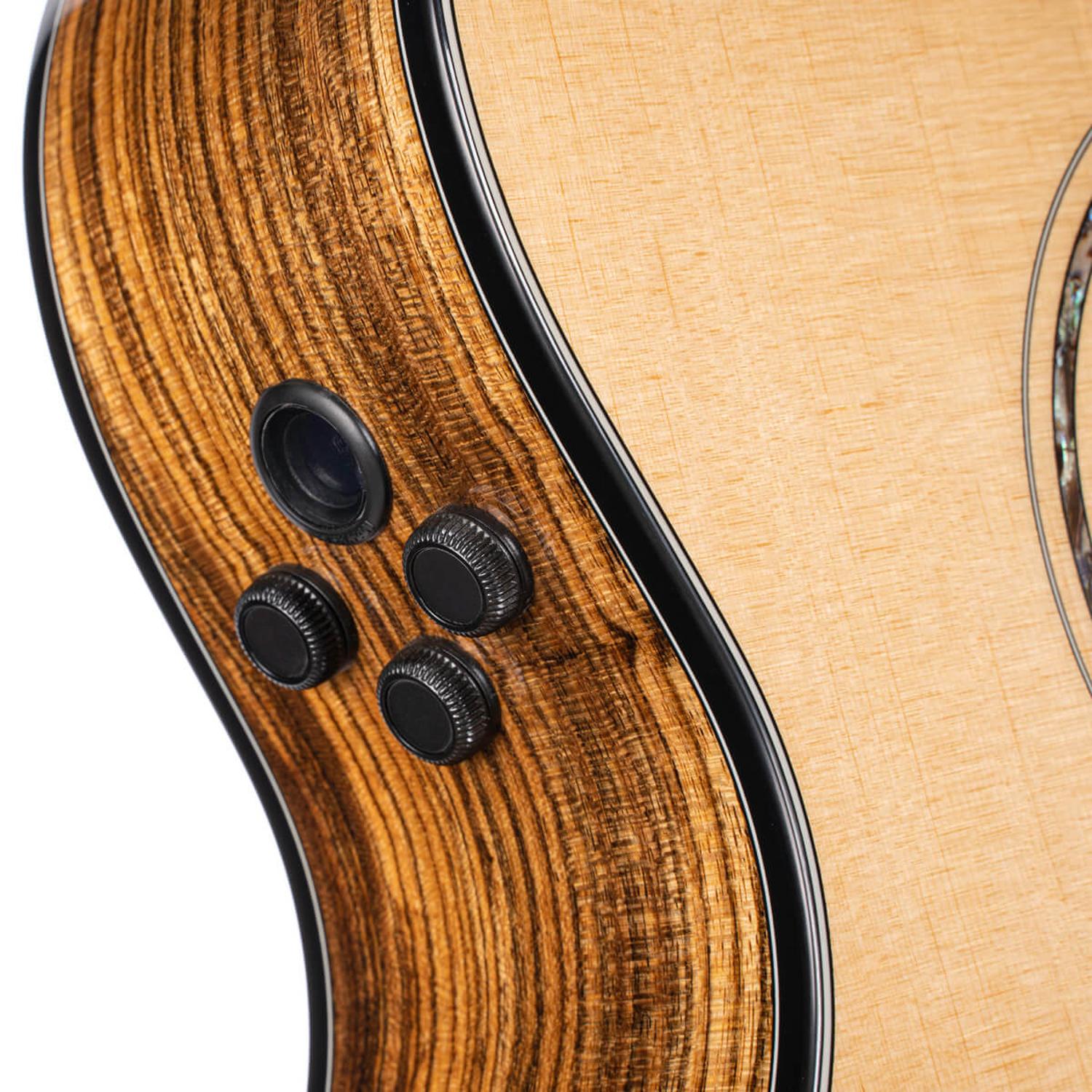 Cort Electro Acoustic Guitars Natural Glossy Cort Gold Series Gold OC6 Bocote Electro Acoustic Guitar With Bag