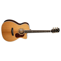 Cort Electro Acoustic Guitars Natural Glossy Cort Gold Series Gold OC8 Electro Acoustic Guitar With Case
