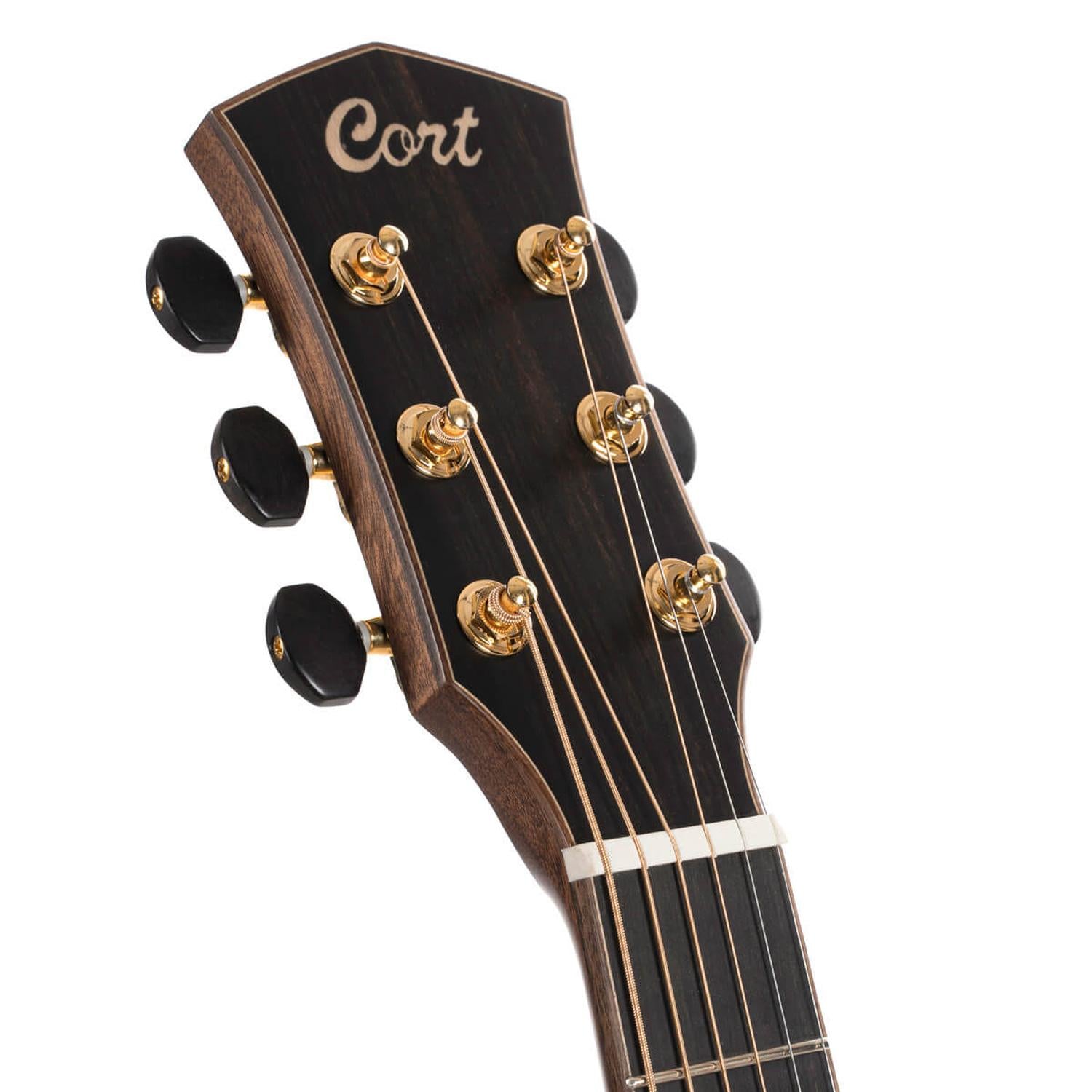 Cort Electro Acoustic Guitars Natural Satin Cort Flow Series OC Electro Acoustic Guitar