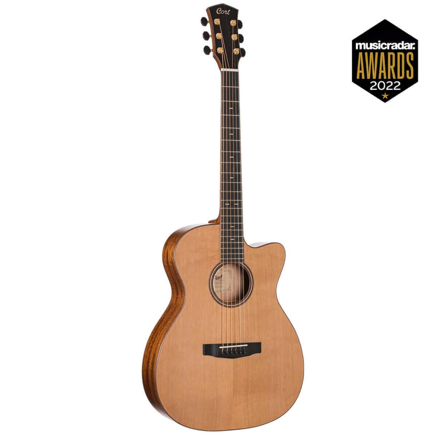 Cort Electro Acoustic Guitars Natural Satin Cort Flow Series OC Electro Acoustic Guitar #color_natural-satin