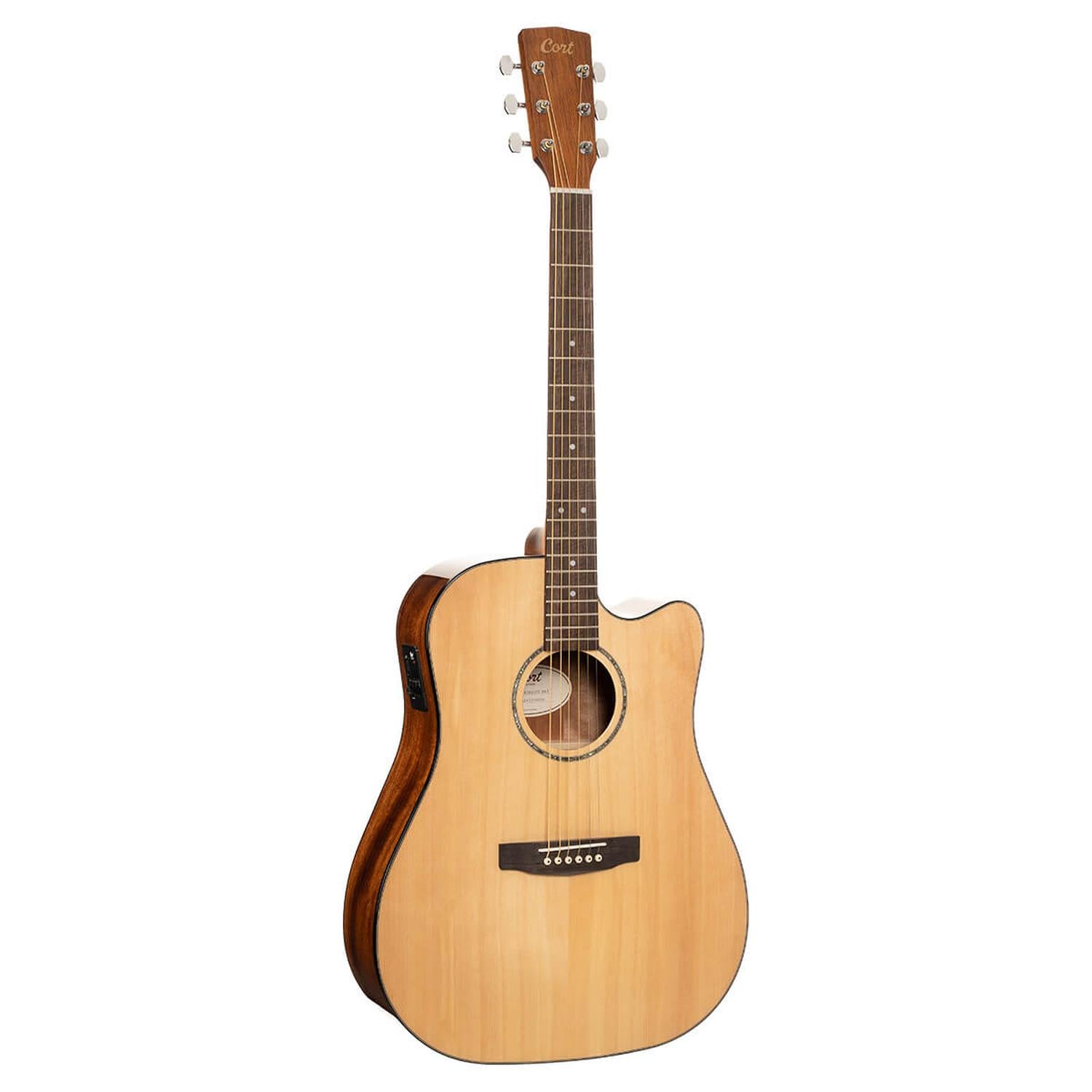 Cort Electro Acoustic Guitars Open Pore Cort EARTH60CE 6 String Acoustic Guitar #color_open-pore