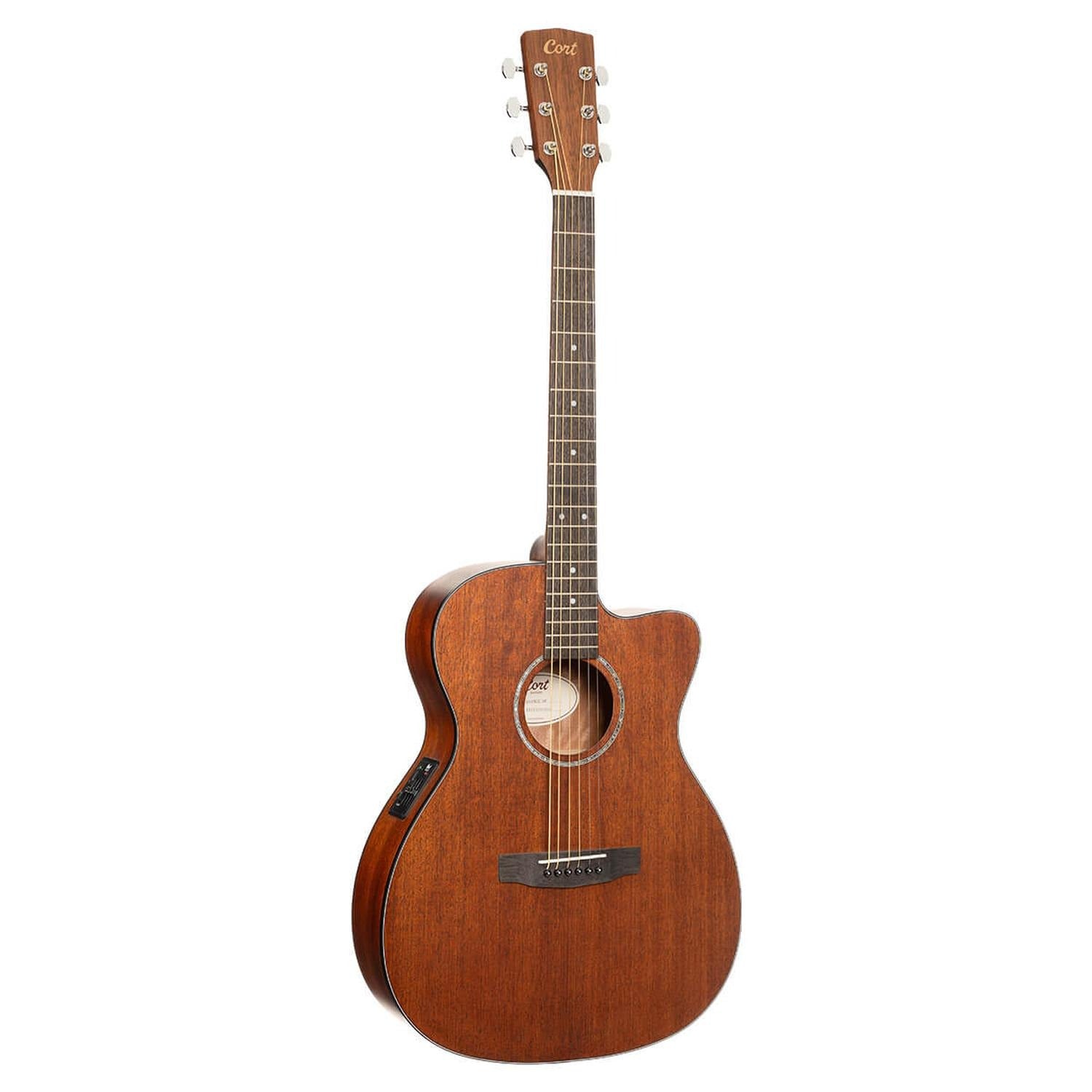 Cort Electro Acoustic Guitars Open Pore Cort L60MCE Semi 6 String Electro Acoustic Guitar #color_open-pore