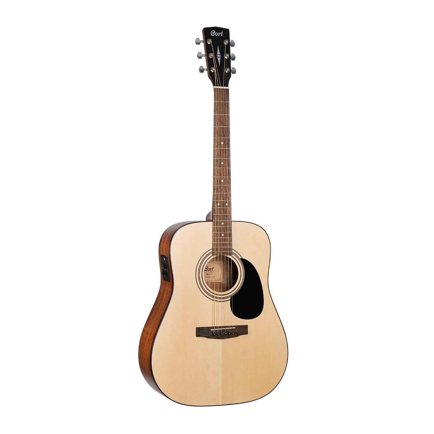 Cort Electro Acoustic Guitars Open Pore Natural Cort AD810E Dreadnought Electro Acoustic Guitar #color_open-pore-natural