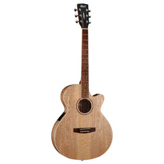 Cort Electro Acoustic Guitars Open Pore Natural Cort SFX-AB Ash Burl Electro Acoustic Guitar