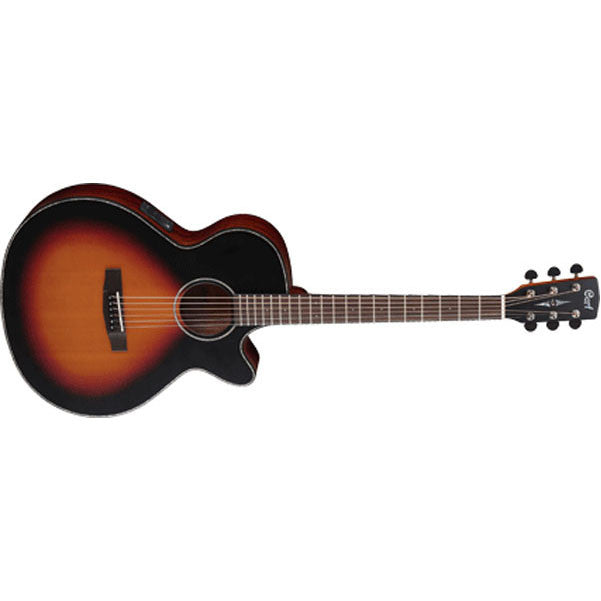 cort electro acoustic guitars three-tone sunburst cort sfx-e electro-acoustic guitar