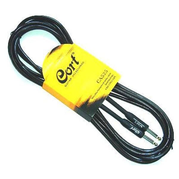 cort guitar cables black cort ca525 instrument cable 4.5 metres #color_black