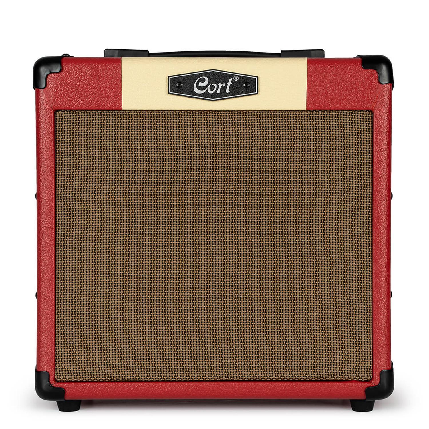 Cort Guitar Combo Amplifiers Dark Red Cort CM15R Guitar Amplifier #color_dark-red