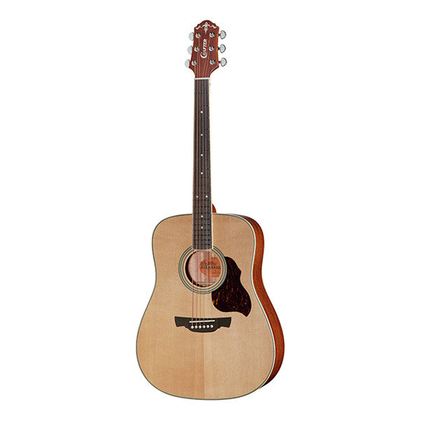 crafter acoustic guitars crafter d-6 dreadnought acoustic guitar - natural