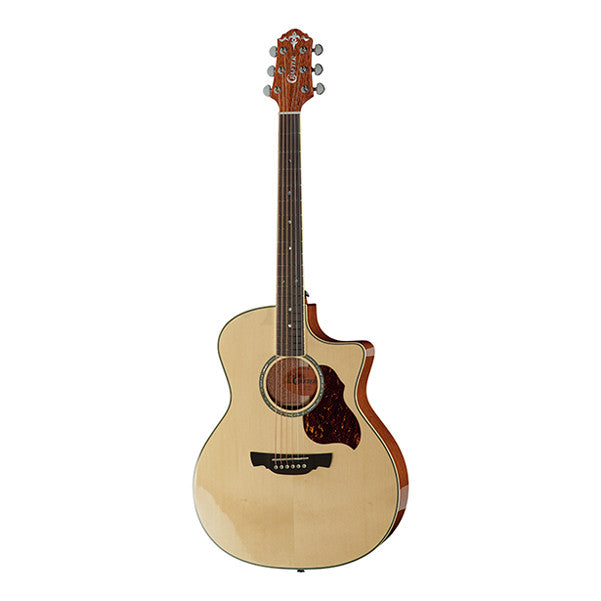 crafter electro acoustic guitars crafter gae-8 cutaway electro acoustic guitar - natural