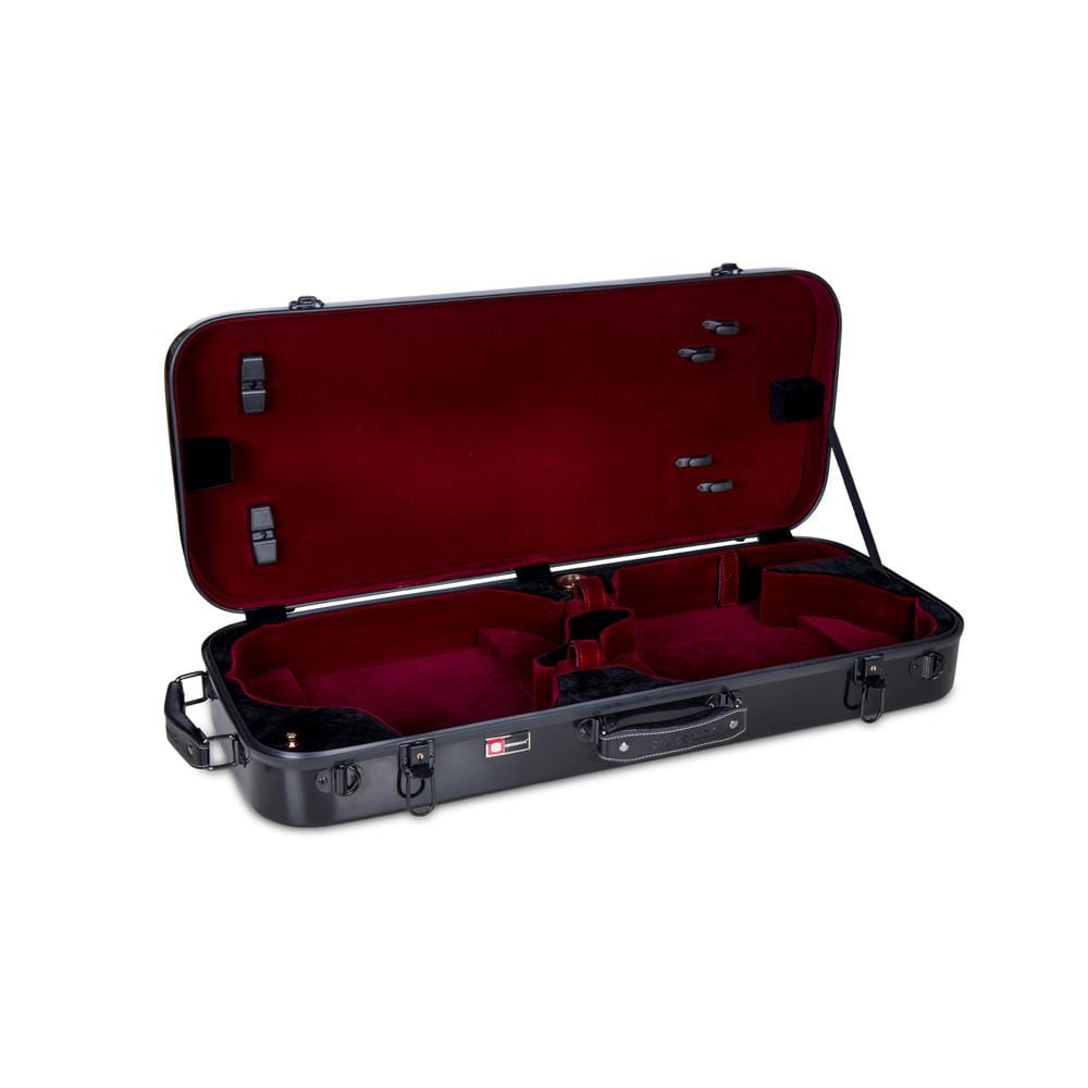 crossrock violin cases crossrock crf1000dvbk fiberglass double violin case