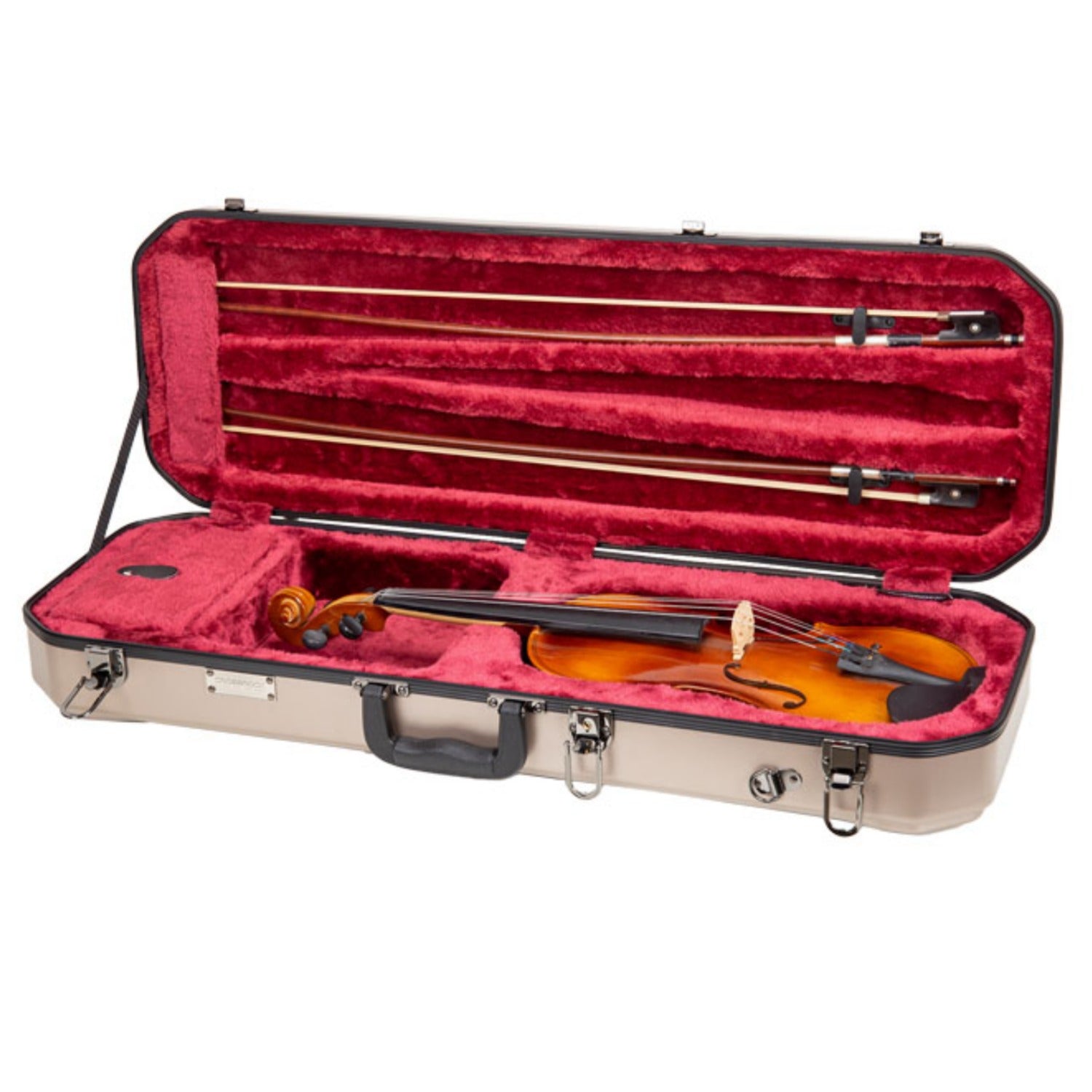 Crossrock Violins Crossrock CRA860VF 4/4 Size ABS Oblong Violin #color_champagne