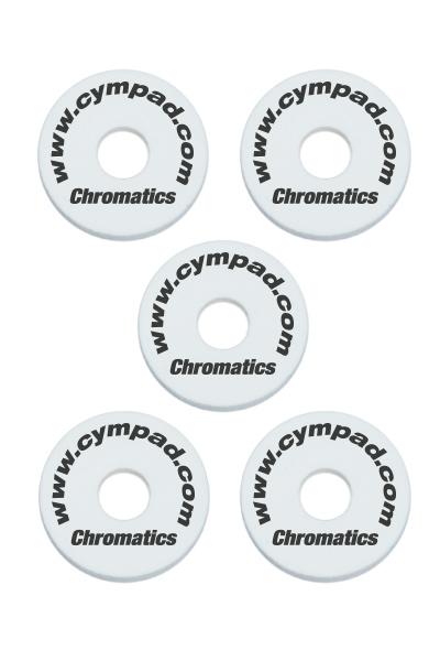 cympad cymbal accessories cympad chromatics set - cymbal felt - white