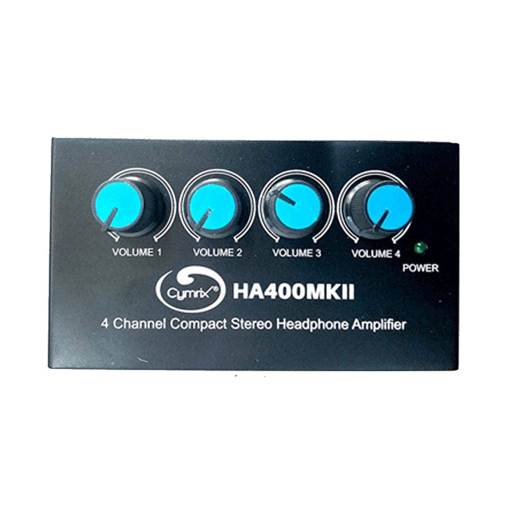 cymrix headphone amplifiers cymrix ha400 mkii 4-channel stereo headphone amplifier