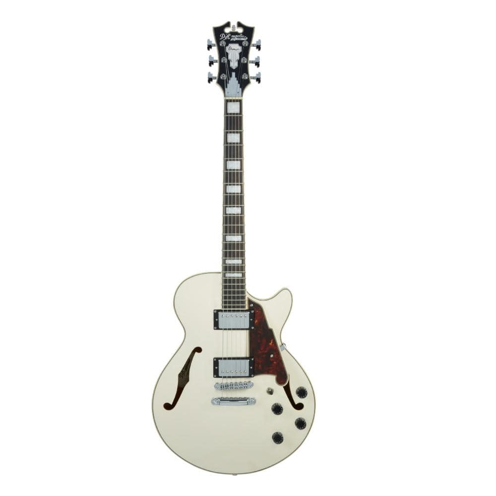 d'angelico electric guitars champagne d'angelico dapss premier ss 6 string electric guitar - tailpiece #color_champagne