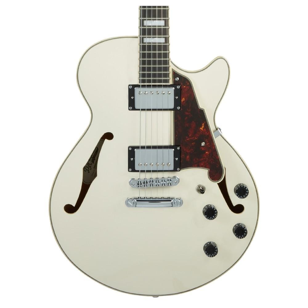 d'angelico electric guitars d'angelico dapss premier ss 6 string electric guitar - tailpiece #color_champagne