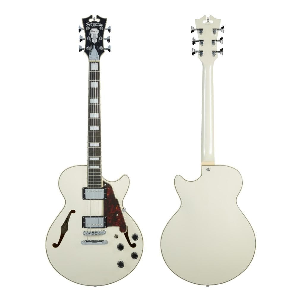 d'angelico electric guitars d'angelico dapss premier ss 6 string electric guitar - tailpiece #color_champagne
