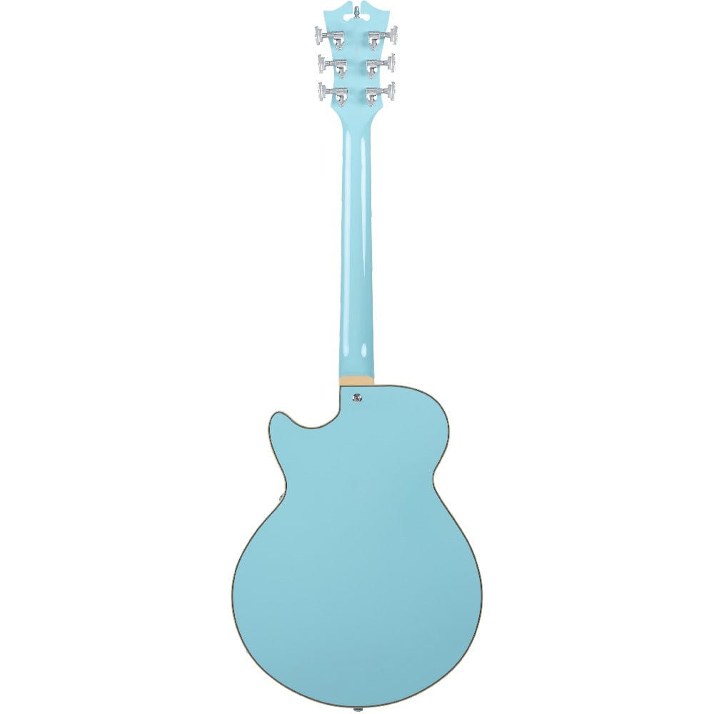 d'angelico electric guitars d'angelico premier ss semi-hollow 6 string electric guitar #color_sky-blue
