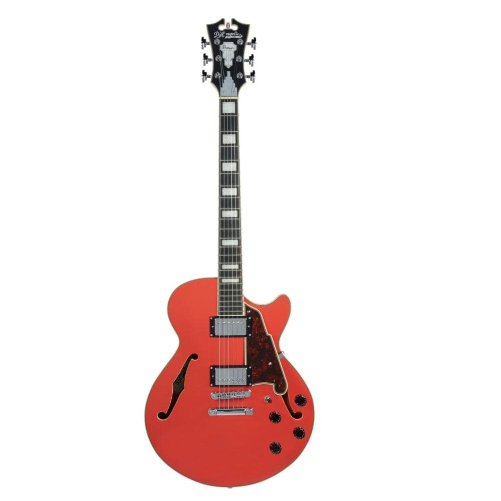d'angelico electric guitars fiesta red d'angelico dapss premier ss 6 string electric guitar - tailpiece #color_fiesta-red