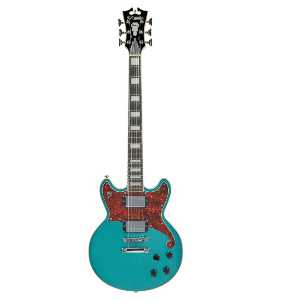 d'angelico electric guitars ocean turquoise d'angelico dapbri premier brighton electric guitar #color_ocean-turquoise