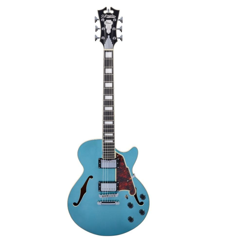 d'angelico electric guitars ocean turquoise d'angelico dapss premier ss 6 string electric guitar - tailpiece