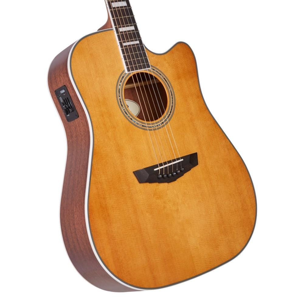 d'angelico electro acoustic guitars d'angelico dapd500itbaps premier bowery electro acoustic guitar #color_vintage-natural