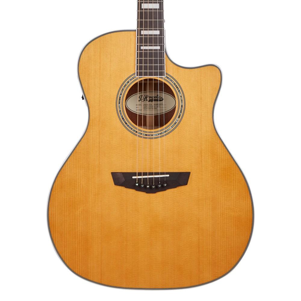 d'angelico electro acoustic guitars d'angelico dapg200tbcbaps premier gramercy electro acoustic guitar #color_vintage-natural