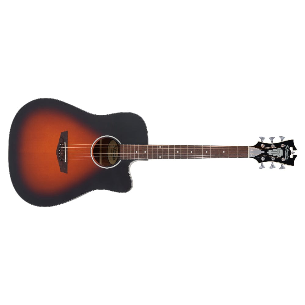 d'angelico electro acoustic guitars d'angelico premier bowery ls electro acoustic guitar #color_satin-vintage-sunburst