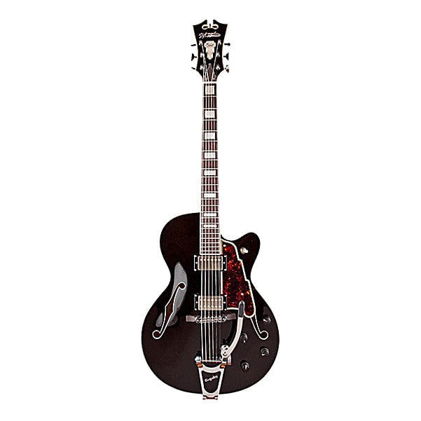 d'angelico hollow & semi-hollow electric guitars black d'angelico ex-175 hollowbody electric guitar