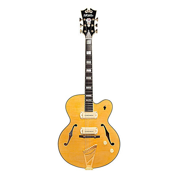 d'angelico hollow & semi-hollow electric guitars d'angelico ex-59 hollow body electric guitar - natural tint