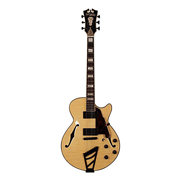 d'angelico hollow & semi-hollow electric guitars d'angelico ex-ss nac semi hollow body electric guitar - natural