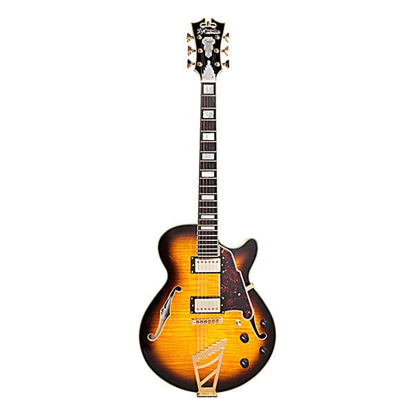 d'angelico hollow & semi-hollow electric guitars vintage sunburst d'angelico ex-ss semi hollow body electric guitar