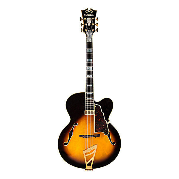 d'angelico hollow & semi-hollow electric guitars vintage sunburst d'angelico exl-1 hollow body electric guitar #color_vintage-sunburst