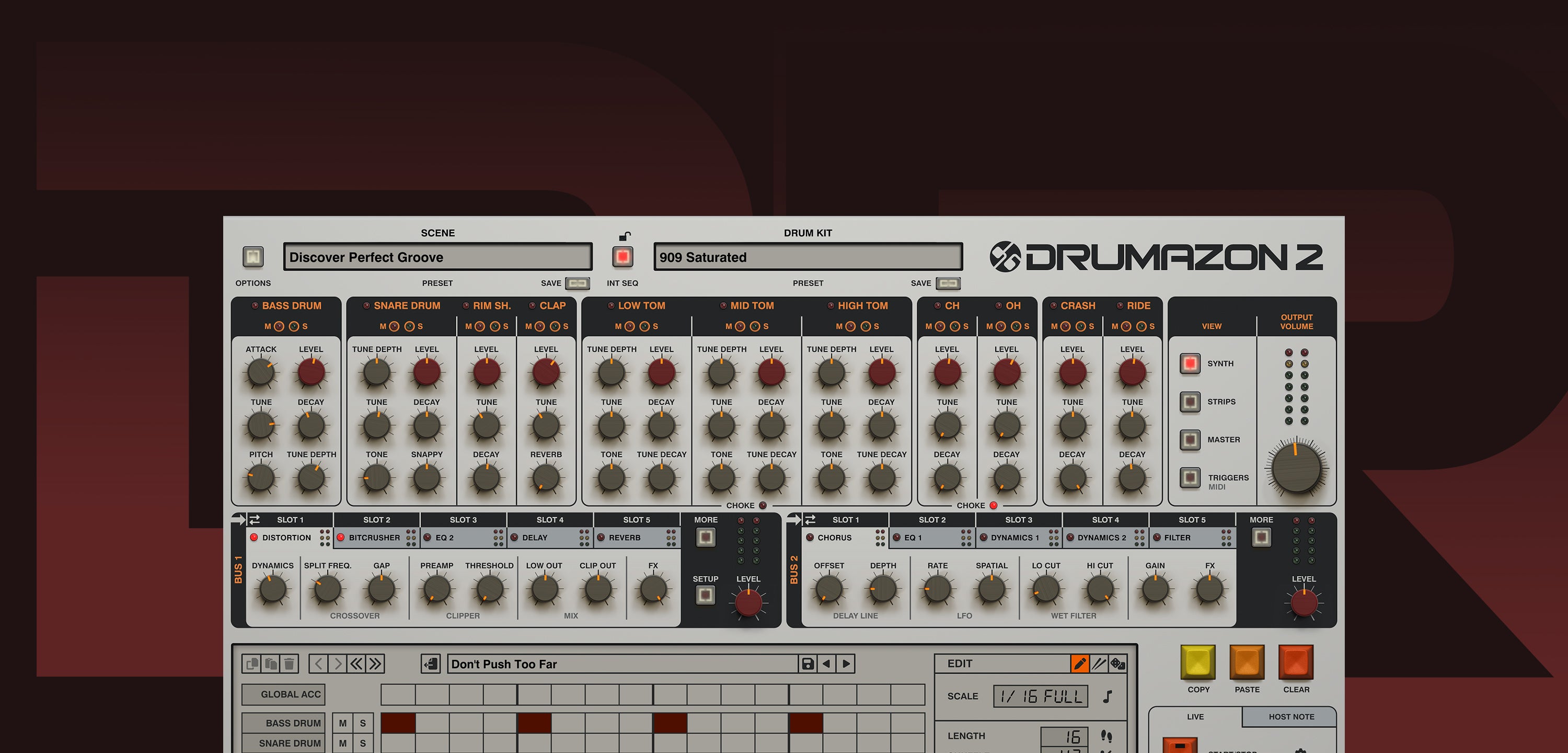 D16 Group Virtual Instruments D16 Drumazon 2 Drum Synthesizer