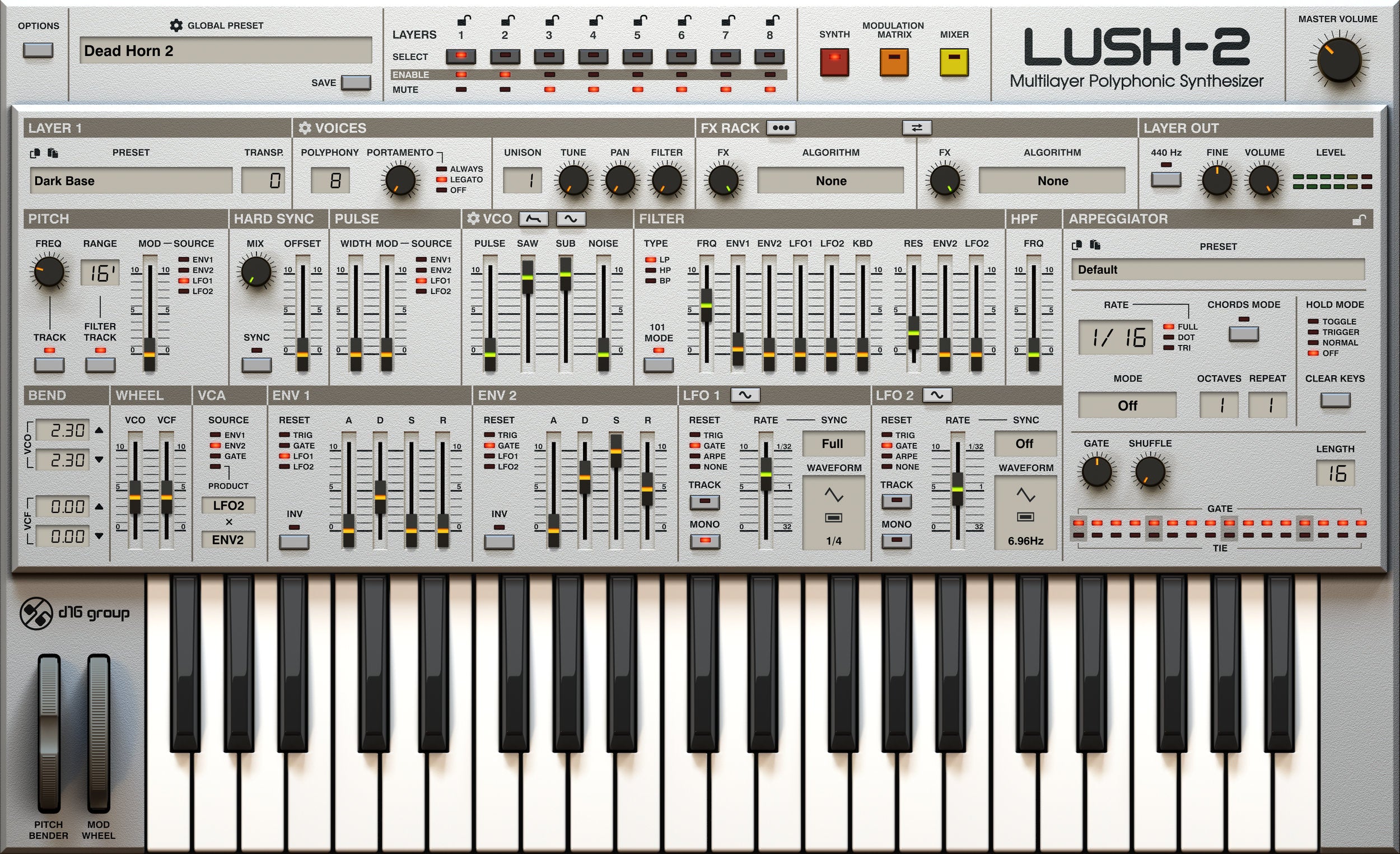 D16 Group Virtual Processors D16 LUSH-2 Reverb