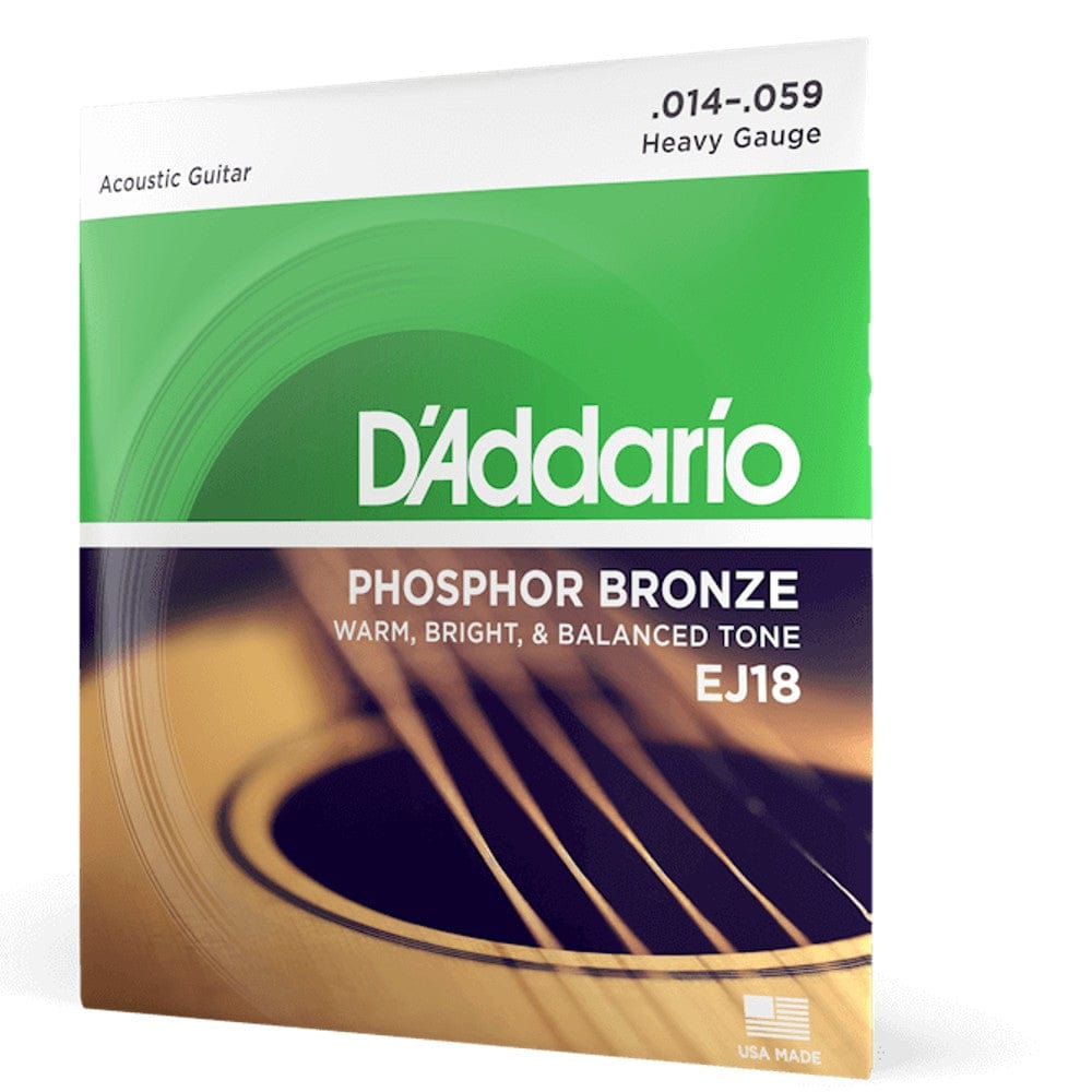 daddario acoustic guitar strings 0.014-0.059 d'addario phosphor bronze heavy acoustic guitar string set