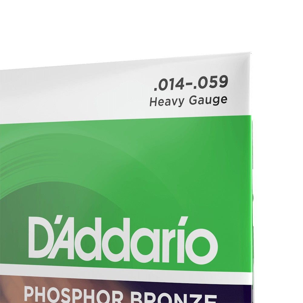 daddario acoustic guitar strings 0.014-0.059 d'addario phosphor bronze heavy acoustic guitar string set