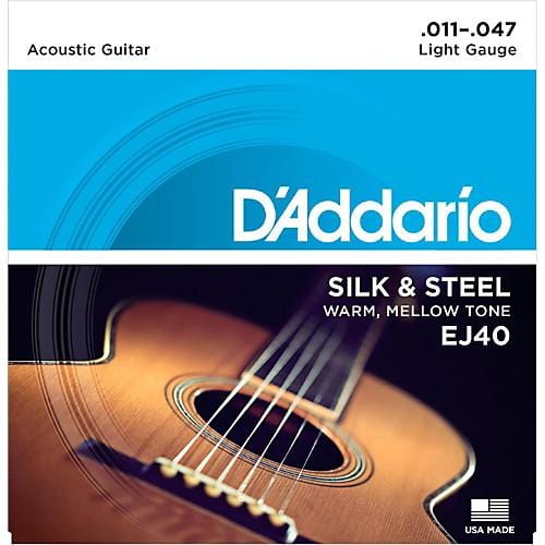 D'Addario EJ40 Silk and Steel Ball End Acoustic Strings