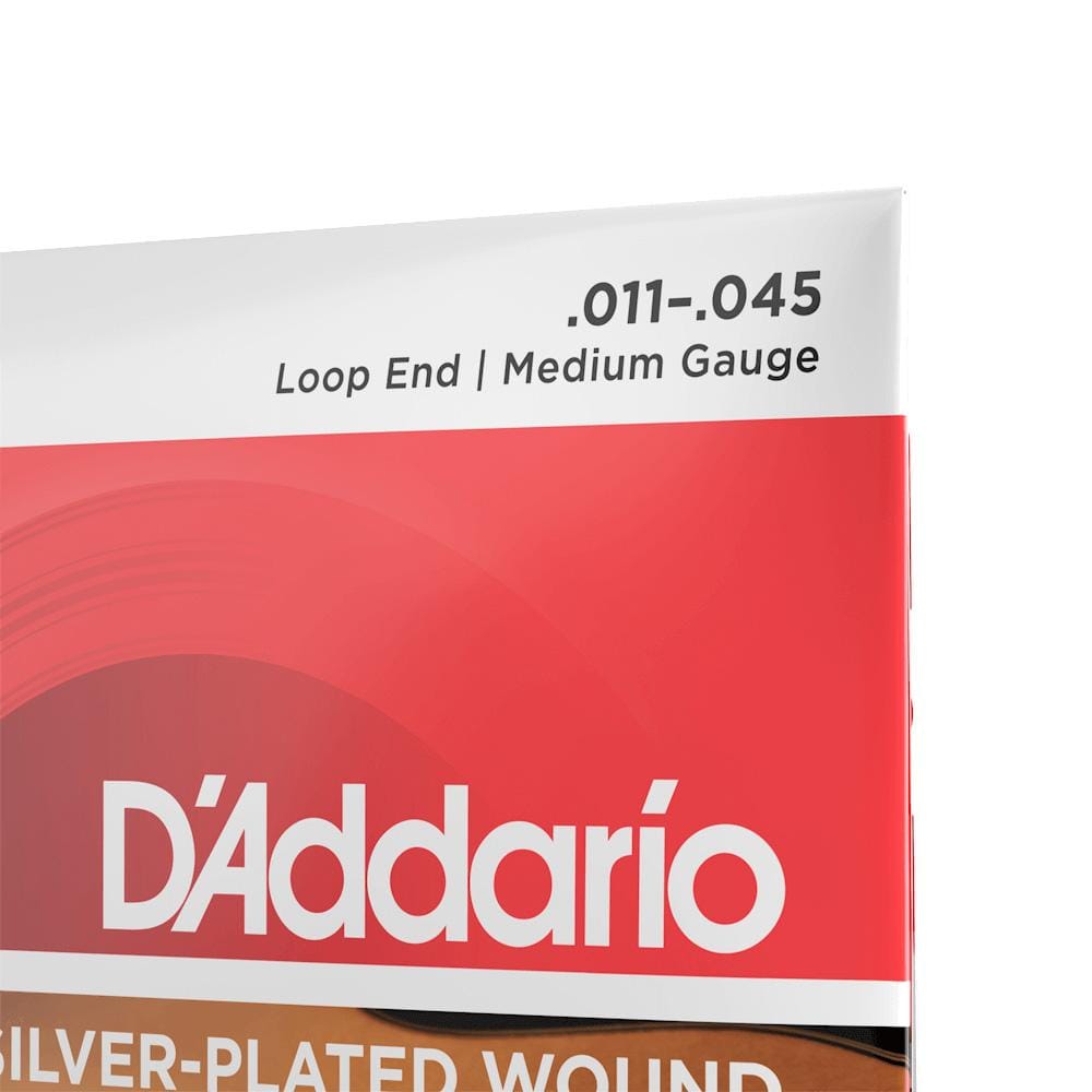 daddario acoustic guitar strings d'addario ej84m set gypsy jazz silver medium acoustic guitar string set