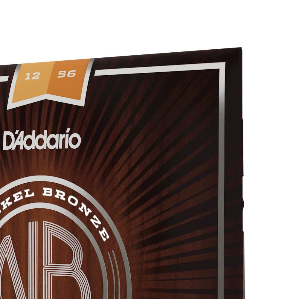 daddario acoustic guitar strings d'addario nb1256 nickel bronze acoustic guitar string set