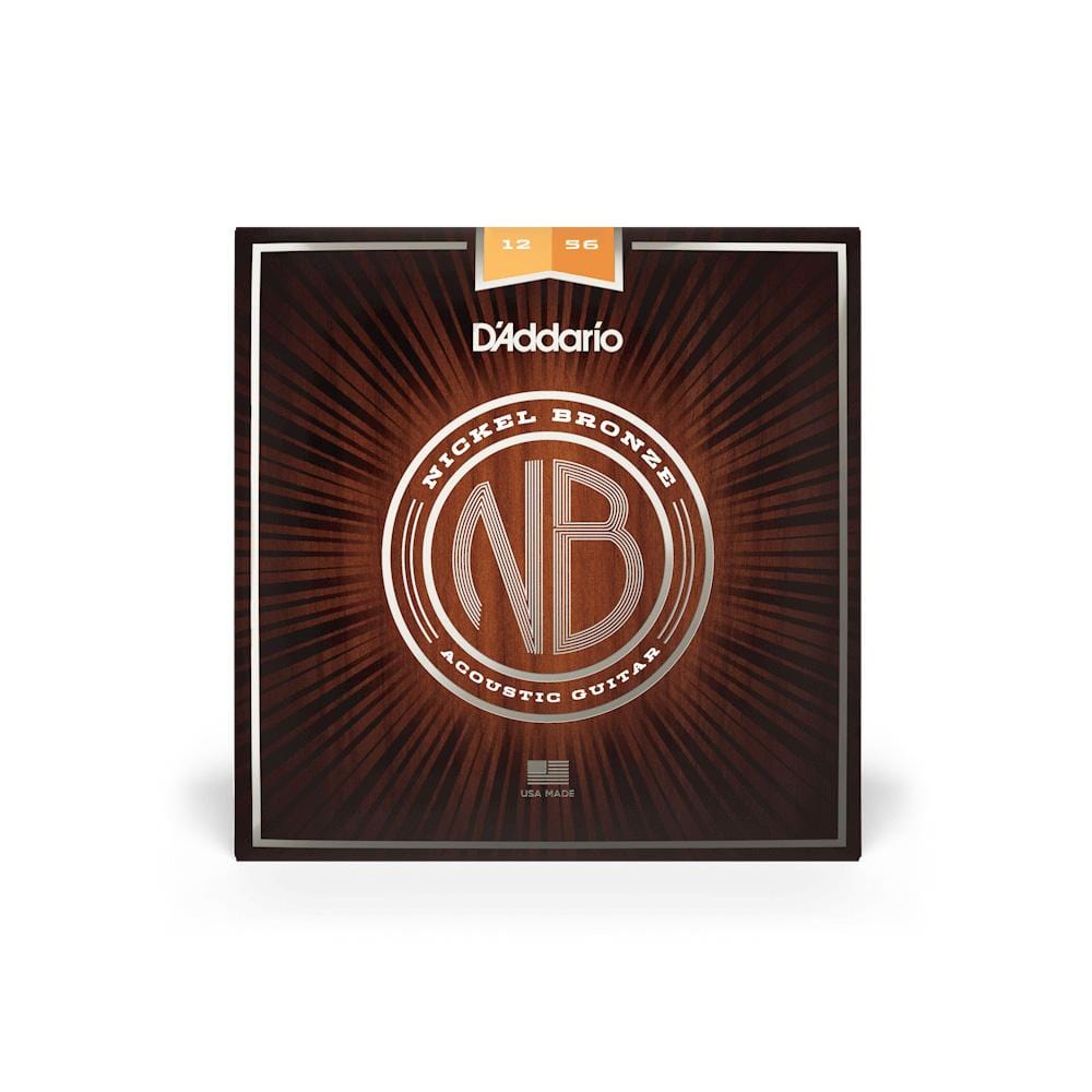 daddario acoustic guitar strings d'addario nb1256 nickel bronze acoustic guitar string set