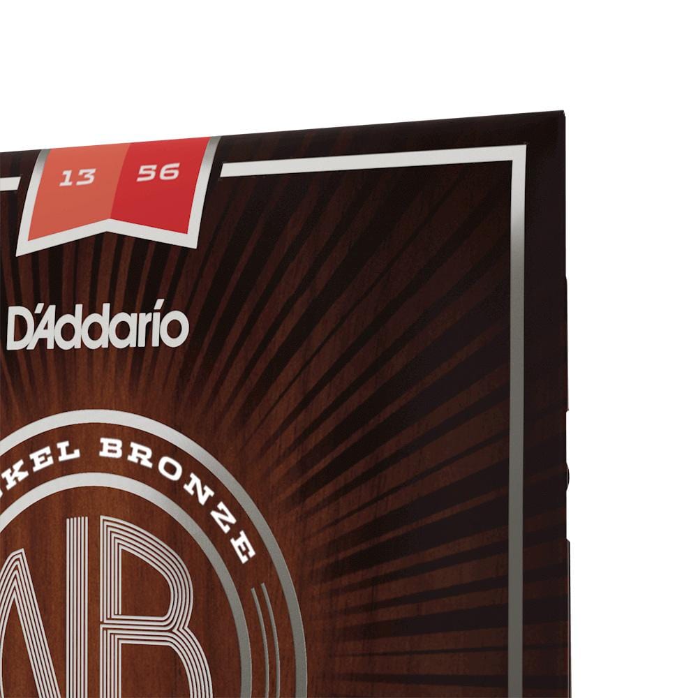 daddario acoustic guitar strings d'addario nb1356 nickel bronze medium acoustic guitar string set