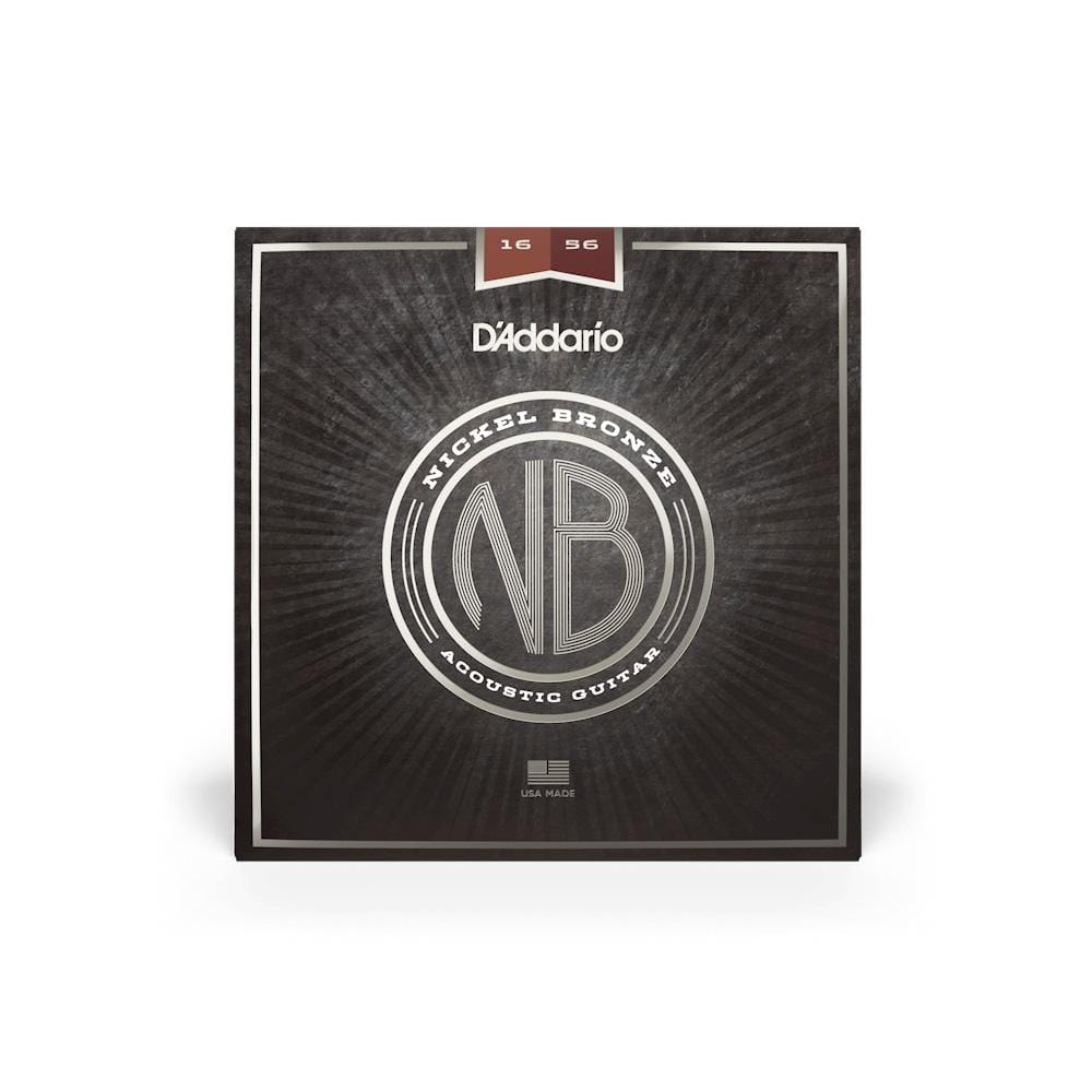 daddario acoustic guitar strings d'addario nb1656 resophonic nickel bronze string set