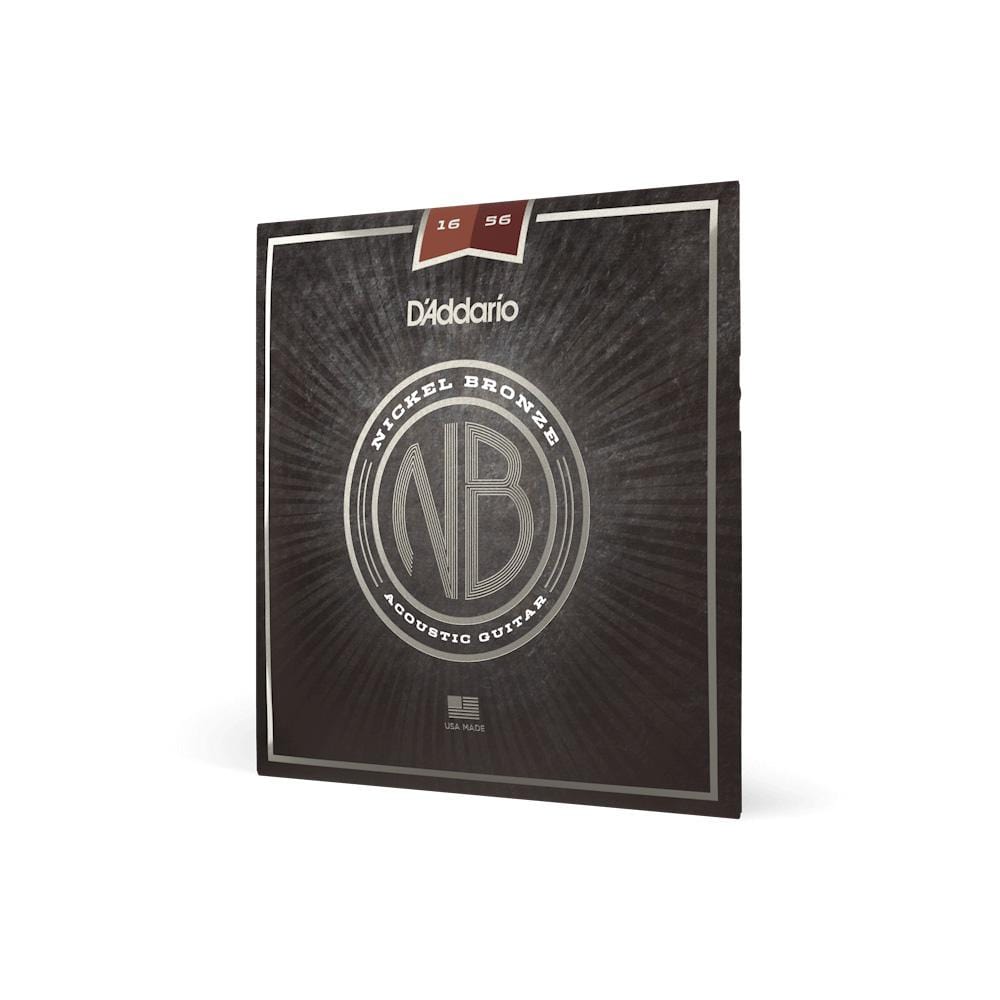 daddario acoustic guitar strings d'addario nb1656 resophonic nickel bronze string set