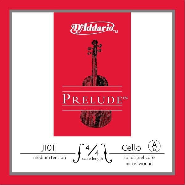 daddario cello strings d'addario prelude j1011 4/4m cello a-string set