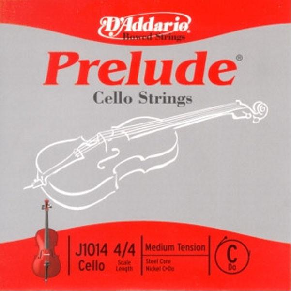 daddario cello strings d'addario prelude j1014 4/4m medium cello c-string set