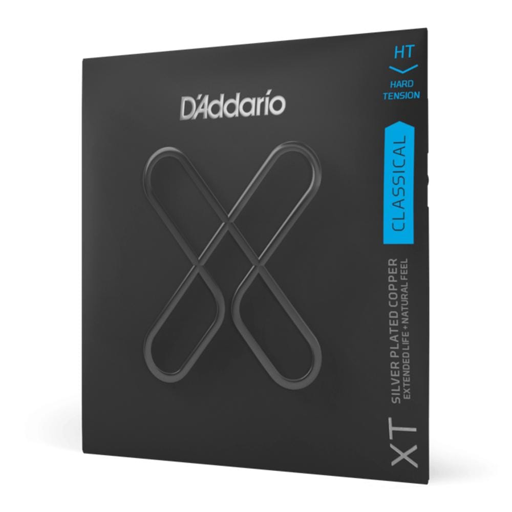 daddario classical guitar strings 0.0285 - 0.046 d'addario xt classical guitar hard tension string set