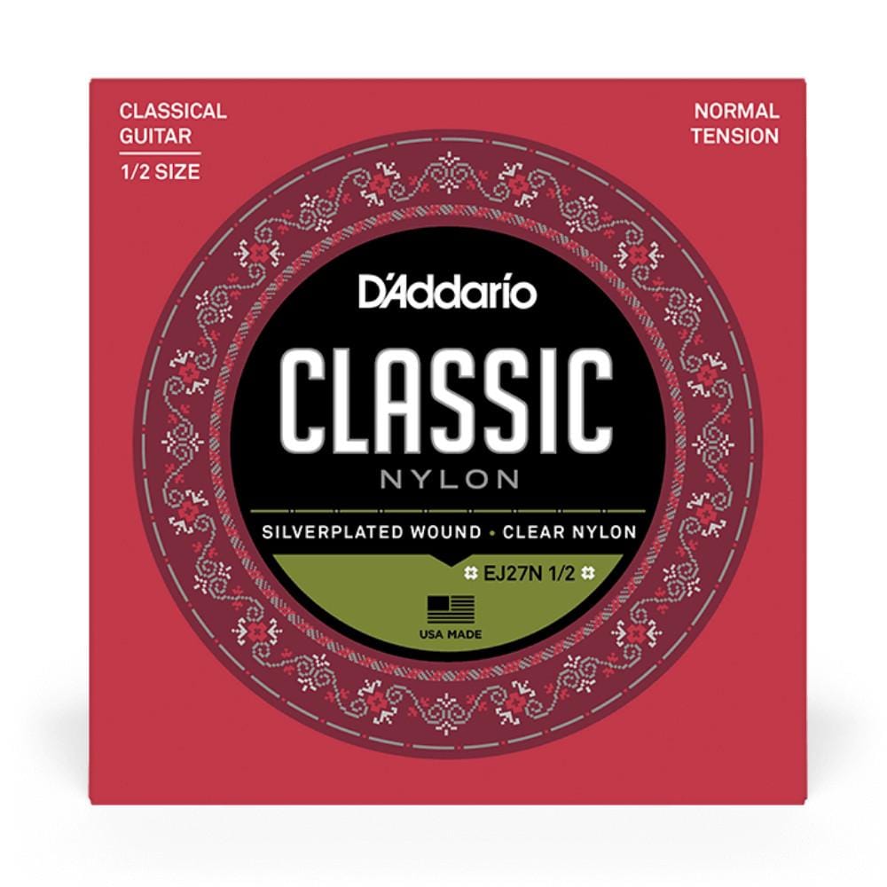 daddario classical guitar strings daddario ej27n 1/2 classical guitar string