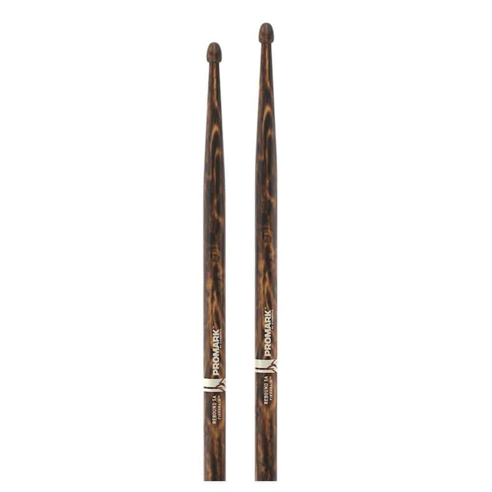 daddario drumsticks promark by d'addario r5afg rebound 5a firegrain hickory wood tip drumstick