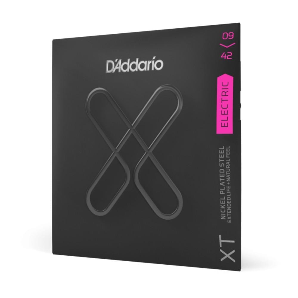 daddario electric guitar strings .009-.042 super light d'addario xt nickel plated steel electric guitar strings coated set #gauges_.009-.042-super-light